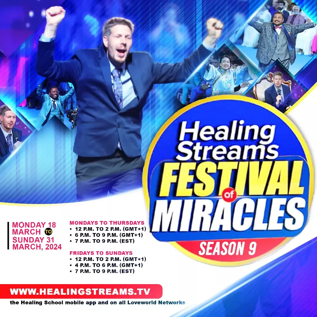 HEALING STREAMS FESTIVAL OF MIRACLES