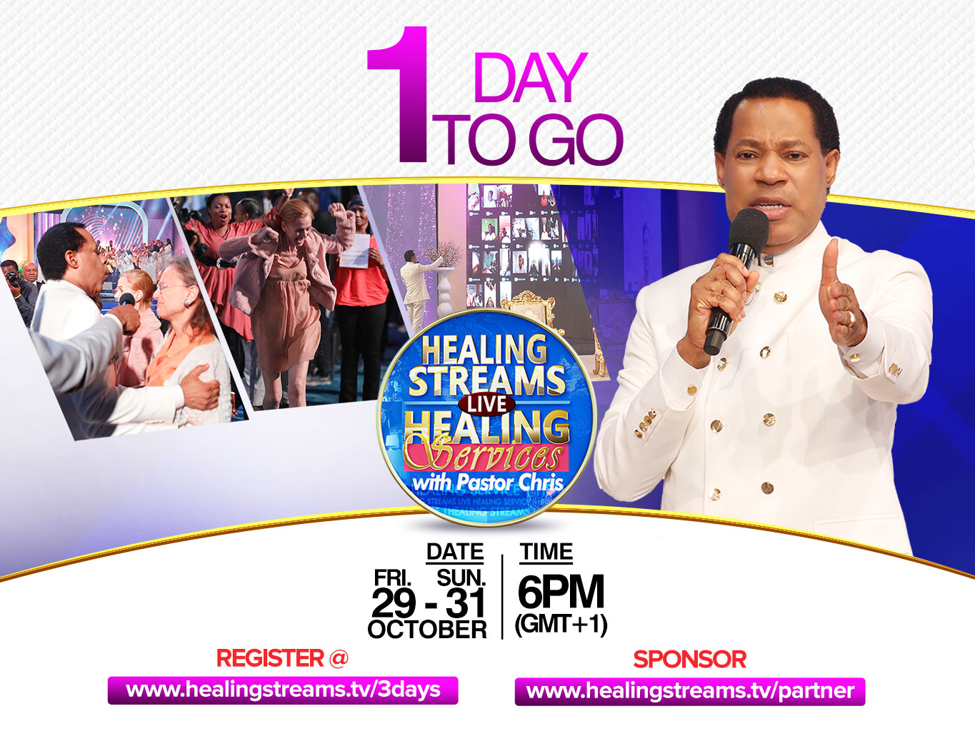 IT'S 24 HOURS TO THE HEALING STREAMS LIVE HEALING SERVICE WITH PASTOR CHRIS