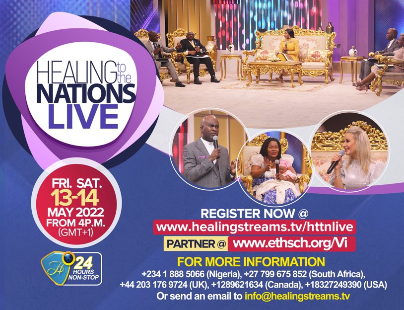 JOIN US THIS WEEKEND FOR THE HEALING TO THE NATIONS LIVE