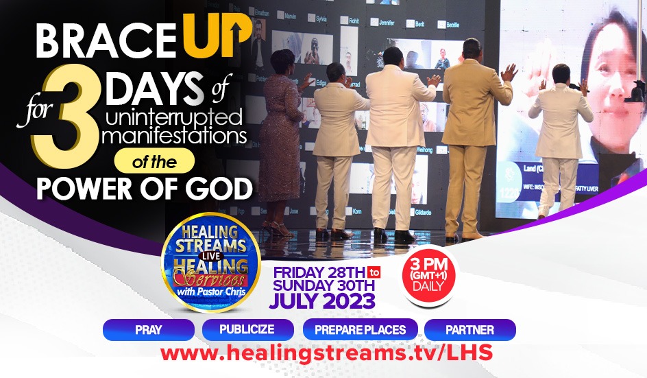 GET INVOLVED TODAY: JULY LIVE HEALING SERVICES WITH PASTOR CHRIS